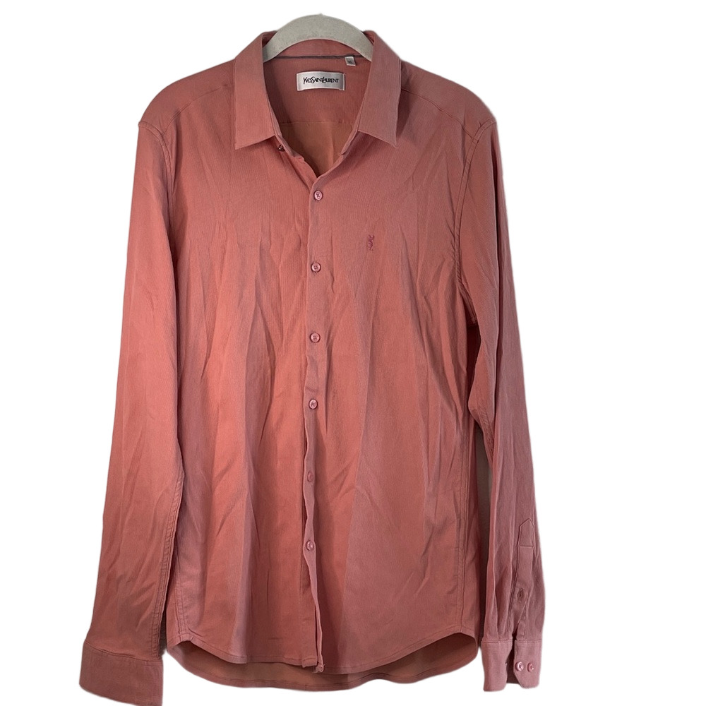 Yves Saint Laurent women’s Pink Button Down Shirt size XL